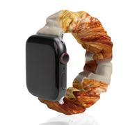 Golden-brown Croissants Elastic Smartwatch Replacement Bands