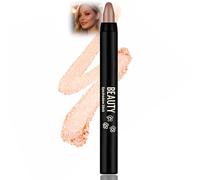 Golden Brown Shimmer Cream Eyeshadow Stick for Effortless Gradient Eye Makeup - Silky Smooth Blendable Waterproof Eye Shadow Pencil, Long Lasting Smudge Resistant Twist-Up Makeup Stick