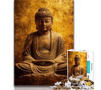 Golden Buddha Puzzles 1000 Pieces for Teenagers,Challenging To Complete But Fun And Humorous Educational Game for Birthday (75x50cm)