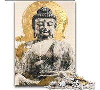 Golden Buddha Statue Puzzles for Adults Teens 2000 Pieces, Suitable for Ages 14 And Up Family Fun It Is Ideal As A Gift for The Whole Family (70x100cm)