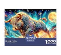 Golden Bull Fantasy 1000 Piece Jigsaw Puzzles Impossible Fit Together Perfectly Wall Decor for Adults Kids 38x26cm/1000pcs