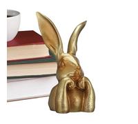 Golden Bunny Decorations | Easter Bunny Statue | Desktop Spring Bunny, Compact Design Fits Harmoniously in Various Spaces, Ensuring They Are At Home, Fies