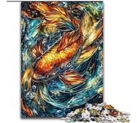 Golden Carp 1000 Piece Jigsaw Puzzles for Teenagers, Interesting Stress Reduction Parent-child Interaction (50x75cm)