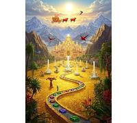 Golden Castle 70 Piece Jigsaw Puzzles for Adults, Colourful, Challenging & Brainteasing Adult puzzles 70 Pieces Kingdom, Fun jigsaws for The Whole Family 14x10 inch