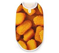 Golden Chicken Nuggets Dog Shirt Sleeveless Pet Clothes Summer T-Shirts Tank Top for Small Puppy Cat