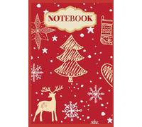 Golden Christmas Notebook: Classic Holiday Writing Journal (100 Pages, 6x9)