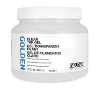 GOLDEN Clear Tar Gel, 946 ml Jar, Professional Acrylic Gel Medium, Transparent