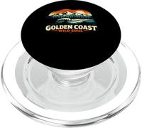 Golden Coast Wild Soul California Surf Bear Sunset PopSockets PopGrip for MagSafe