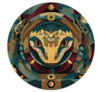 Golden Coiled Snake 1000pcs (67.5x67.5cm) Erwachsenenpuzzle - Geometric Abstract Art Erwachsenenpuzzle DIY-Puzzlespielzeug