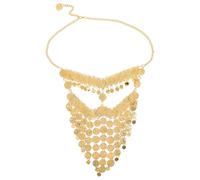 Golden Coin Veil Face Chain for Women Belly Dance Stage Performances