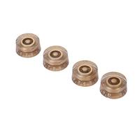 Golden Control Knobs 4-Pack 6mm Split Shaft - for Gibson Les Paul Guitars