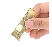 Golden Copper Wire Nail Art Bits Cleaning Brush Drill Cleaner Brush Manicure Accessories Copper Wire Nail Art Drill Bits Cleaner for Salon and Home Use