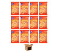 Golden Cross Johnny’s Rings Crisps Range - Onion, Bacon, Pickled Flavoursome Crunchy Corn Snacks, Hot & Spicy for Parties (PARTY WHEELS HOT & SPICY - 90g x 12Pack)