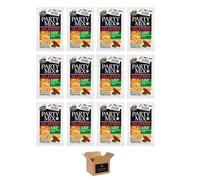 Golden Cross Johnny’s Spicy Rings Crisps Range - Onion, Bacon, Pickled Flavoursome Crunchy Corn Snacks, Hot & Spicy for Parties | (Case of 12, PARTY MIX JALAPENO 125g)