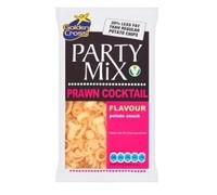 Golden Cross Party Mix. Prawn Cocktail 12 x 125g Full Box Crisps Corn Snacks Prawn Flavour Flavoursome Snack 30% Less Fat Than Regular Potato Chips Perfect For Sharing!