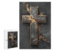 Golden Cross Wall Art Decor-1 Puzzle 1000 Teile Schwer Puzzle Spielzeug Lernspiel Impossible Herausforderungsspielzeug Für Erwachsene Kinder 1000 PCS