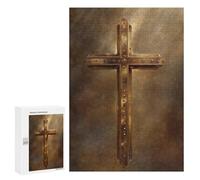 Golden Cross Wall Art Decor-2 Puzzle 1000 Teile Schwer Puzzle Spielzeug Lernspiel Impossible Herausforderungsspielzeug Für Erwachsene Kinder 300 PCS