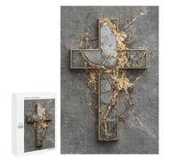 Golden Cross Wall Art Decor Puzzle 1000 Teile Schwer Puzzle Spielzeug Lernspiel Impossible Herausforderungsspielzeug Für Erwachsene Kinder 1000 PCS