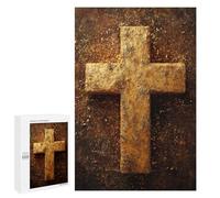 Golden Cross Wall Art Puzzle 1000 Teile Schwer Puzzle Spielzeug Lernspiel Impossible Herausforderungsspielzeug Für Erwachsene Kinder 1000 PCS