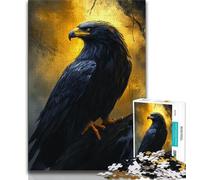Golden Crow 1000 Piece Jigsaw Puzzle for Adults Teens,Challenging To Complete But Fun And Humorous with Matching Poster And Trivia Sheet 50x75cm