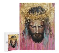 Golden Crown Abstract Artwork Puzzle 1000 Teile Schwer Puzzle Spielzeug Lernspiel Impossible Herausforderungsspielzeug Für Erwachsene Kinder 500 PCS