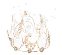Golden Crown Cake Decoration Ornament for Wedding and Party