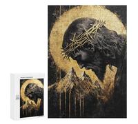 Golden Crown of Thorns Art Print Puzzle 1000 Teile Schwer Puzzle Spielzeug Lernspiel Impossible Herausforderungsspielzeug Für Erwachsene Kinder 300 PCS