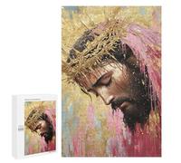 Golden Crowned Religious Artwork Puzzle 1000 Teile Schwer Puzzle Spielzeug Lernspiel Impossible Herausforderungsspielzeug Für Erwachsene Kinder 1000 PCS