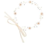 Golden Daisy Headband Alloy Floral Wreath for Bridal Headwear | Elegant Charming Style, Multiple Use Design, Graduation Ceremony or Fairy Party, Looks like Real Flowers