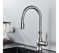 Golden Deck Installation Pull Out Kitchen Faucet Spray Kitchen Tap 360° Rotattble Hot Cold Sink Mixer Boost Mode Rose Golden LWX