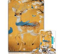 Golden Deer 1000 Piece Jigsaw Puzzle for Adults Teens,Educational Games Home Decoration Deal As Gifts for The Whole Family (38x26cm)