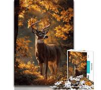 Golden Deer Puzzles for Adults Teens 1000pc Puzzle,Help The Brain Exercise Addictive Toys to Cultivate Patience Parent-child Interaction (75x50cm)