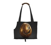 Golden Dinosaur Egg Printed Portable Foldable pet Shoulder Bag, Suitable for Carrying Small Pets