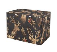 Golden Divine Deer Dog Cage Cover Privacy Wire Cage Cover Roller Shades