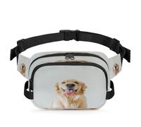 Golden Dog Waist Bag Multifunction Pack for Travel Sport Running Fanny Pack Bumbag Pouch Purse Belt Bag for Women Men Kids Girls Boys