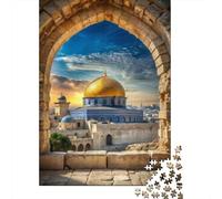 Golden Dome View 1000 Pieces Eco-Friendly Puzzle Adult Hobbyists Portable Mind Decompression Hours Entertainment 38x26cm/1000pcs