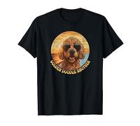 Golden Doodle Brother, cool sunglasses, sunset, beach, funny T-Shirt