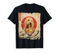 ゴールデン・ドゥードル Golden Doodle Dog Goldendoodle Ramen Japanese T-Shirt