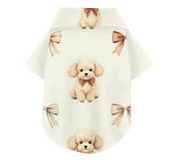 Golden Doodle Dog Summer Dog Shirts Collared Polo T-Shirts Button Up Soft, Lightweight, and Breathable Short Sleeve Pet T-Shirt Puppy Sweatshirt Perfect for Everyday Wear, and Photoshoots