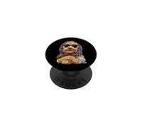 Golden Doodle Goldendoodle Dog Granny Square Crochet Yarn PopSockets Adhesive PopGrip