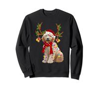 Golden Doodle Gorgeous Reindeer Christmas Tree Light Xmas Sweatshirt