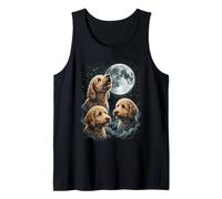 Golden Doodle Howling At The Moon Tank Top