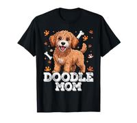 Golden Doodle Mom Mini Labradoodle Goldendoodle Pawprint T-Shirt