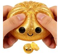 Golden Dough Toy, Glitter Sensory Ball, Squeeze Gadget with Slow Rising Material, Stress Relief Object Playful Design, Dough Fidget Toy with Cute Style, Sensory Game for Classroom and Study