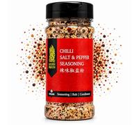 Golden Dragon Chilli Salt & Pepper Seasoning 90g - Chinese Style Salt and Pepper Mix with Chilli Garlic Five Spice Blend - Seasoning for Chicken Chips Vegetables Stir Fry Air Fryer Cooking