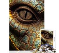 Golden Dragon Eye Close-Up Jigsaw for Adults1000 Pieces Strengthen Mind Clarity And Sharpness Calm Serene Leisure Activity (50x75cm)