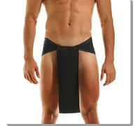 Golden Drops 2 X Indian Traditional Underwear Langot Supporter loincloth Cotton black, Black, One Size
