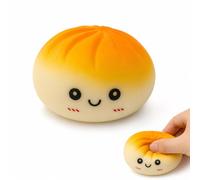 Golden Dumpling Squishy, Leisure Fidget Play for Work and Study Breaks, Pocket-Sized with Glitter Design, Large Size Golden Glitter Dumpling Squishy Play