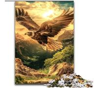 Golden Eagle 1000 Piece Jigsaw Puzzle for Adults Teens, Stress Reliever Staycation Kill Time Enhance Love between Couples (26x38cm)