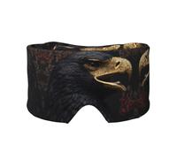 Golden Eagle Double-Sided Printed Eye mask, Soft and Light-Blocking, Suitable for Travel and Home